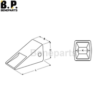 1U3251 CAT J Family J250 Bucket Teeth E311 E312 916 939